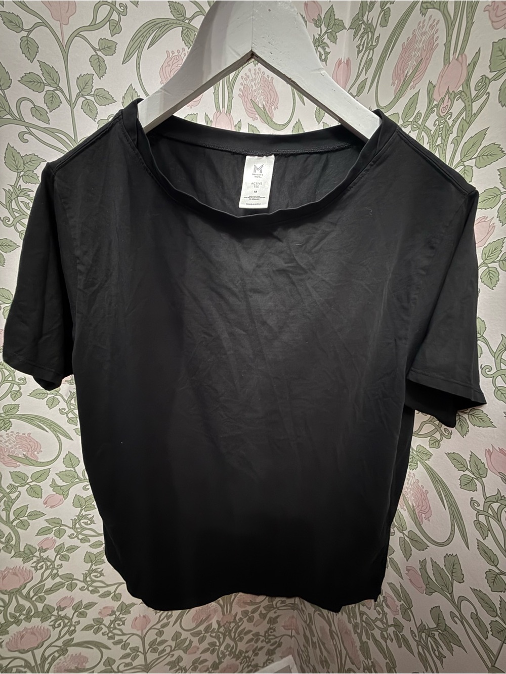 2 Shirt Bundle: Short Sleeve Crew Tee Bundle - Light Blue & Black - M